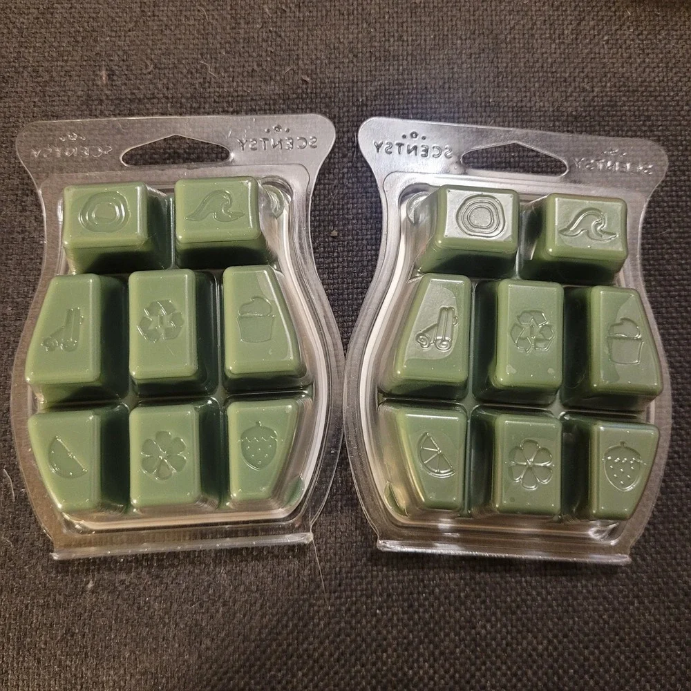 Lot Of 2 New Scentsy Wax  - 3.2 oz Bars - Iced Balsam‎